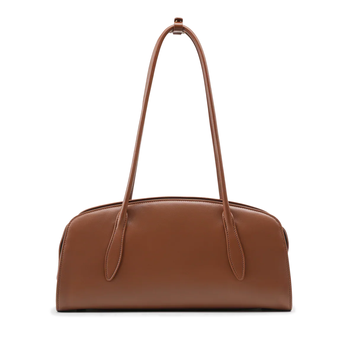 Gabrielle East-West Shoulder Bag - Chocolate Suede